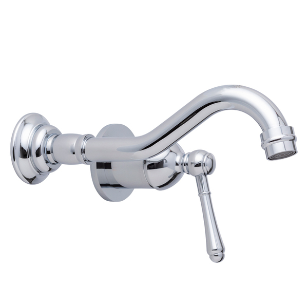 Torneira Vintage Retrô Monocomando Cromada Genova Q/f