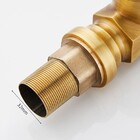 Torneira Vintage Retrô Monocomando Dourado Ouro com Porcelana