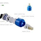 Torneira Vintage Retrô Monocomando Preto Óleo com Porcelana 6