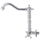 Torneira Vintage Retrô Parede Alta Bolonha Cromada