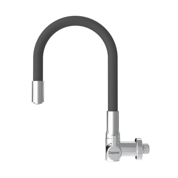 Torneira Zagonel Motion Flexível De Parede Cinza Cinza