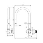 Torneira Zagonel Motion Flexível De Parede Preta