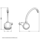 Torneira Elétrica Parede 110V 4500W Branca Versátil 7551020 Lorenzetti