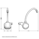 Torneira Elétrica Parede 220V 5500W Branca Versátil 7551021 Lorenzetti