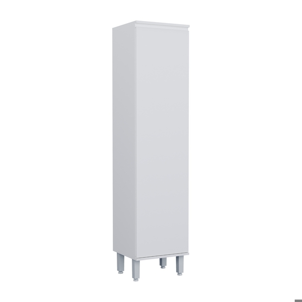 Torre 1 Porta 165x40x36,5cm Madeira Branco Dora II Luciane