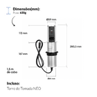 Torre 1 Tomada Multiplug Usb Auto Retrátil Elevor 1x16a Bivol