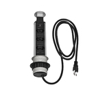 Torre 3 Tomadas 1,2m 16A Cinza Pix