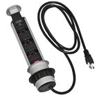 Torre 3 Tomadas  Mesa Escritório Retrátil Embutir Bivolt