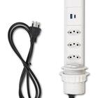 Torre De 3 Tomadas Usb A Usb C Multiplug 20a Retrátil Branco