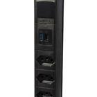 Torre De 3 Tomadas Usb A Usb C Multiplug 20a Retrátil Preta