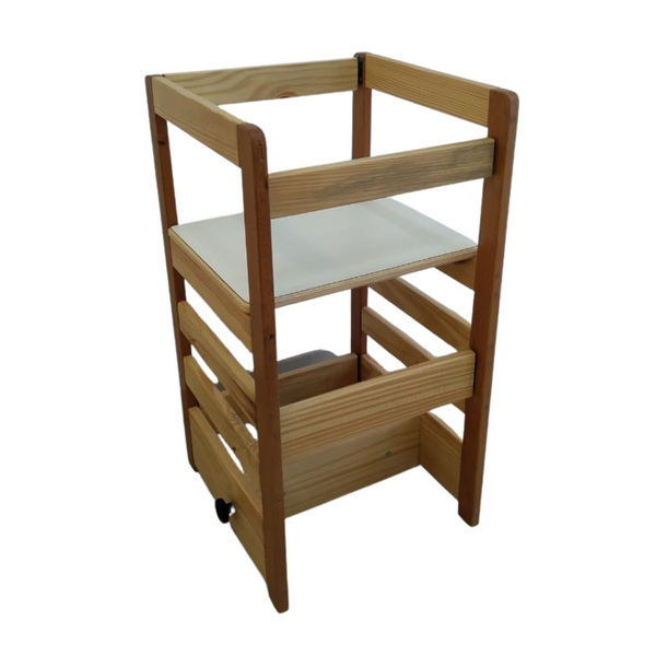 Torre De Aprendizagem 3 Em 1 - Dobrável Branco Real L120