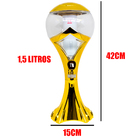 Torre De Chopp 1,5l Em Plastico Modelo Redondo - Dourado