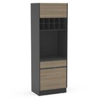 Torre De Fornos 2 Portas 1 Gaveta 10 Nichos Mali  Preto/casta