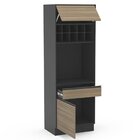 Torre De Fornos 2 Portas 1 Gaveta 10 Nichos Mali  Preto/casta