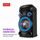 Torre De Som Aiwa T1w -01 1500w 1woofer10" Bluetooth Rgb Usb