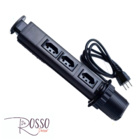 Torre De Tomada Mini Totem Manual 3 Tomadas 20a - Preto