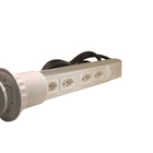 Torre De Tomada Mini Totem Manual 4 Tomadas 20a - Branco