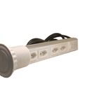 Torre De Tomada Mini Totem Manual 4 Tomadas 20a - Branco