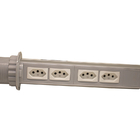 Torre De Tomada Mini Totem Manual 4 Tomadas 20a - Prata