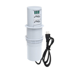 Torre De Tomada Totem Slim Automático 2 Tomadas 20a 3usb 5.2