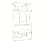 Torre Duque Para Gatos - Linha Gatos Grandes 88cm De Comprime