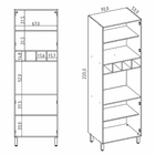 Torre Forno com Nicho 70cm Branco Spring