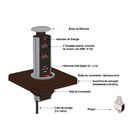 Torre Multiplug 3 Tomadas Push