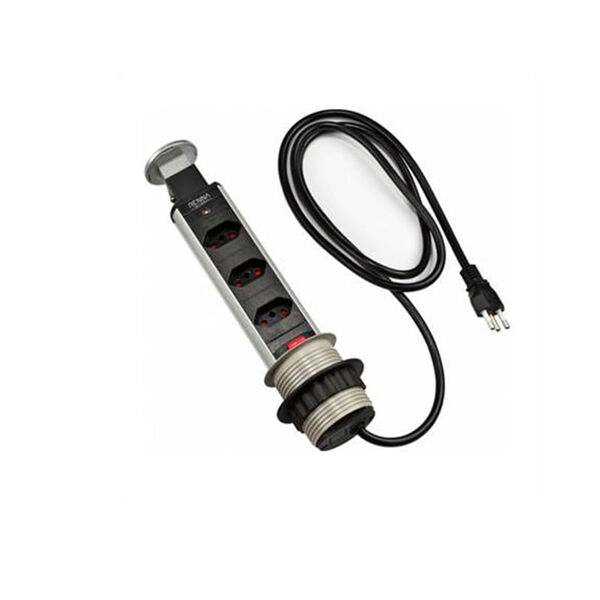 Torre Multiplug 3 Tomadas Push