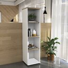 Torre Nicho Madeira 4 Prateleiras Sem Porta Tnp25 Branco/noce