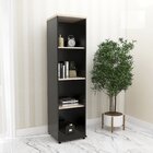 Torre Nicho Madeira 4 Prateleiras Sem Porta Tnp25 Preto/nogue