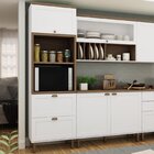 Torre Para 2 Fornos 2 Portas 1 Gaveta Iluminata  Branco Fosco