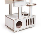 Torre Para Gatos Tom Branca - 3 Prateleiras Com Sisal 70cm De
