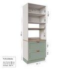 Torre Para Microondas Arizona Cabecasa Madeiraoriginals Branc