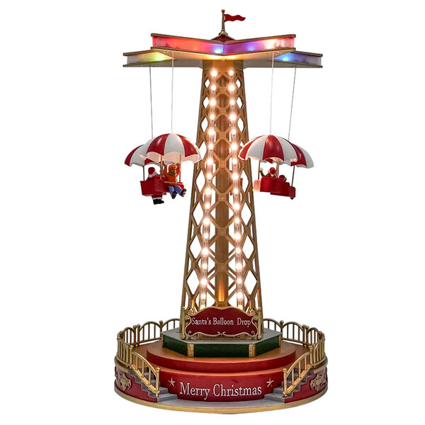 Torre Paraquedas Carrossel Sobe Desce Natal Natalino Iluminaç