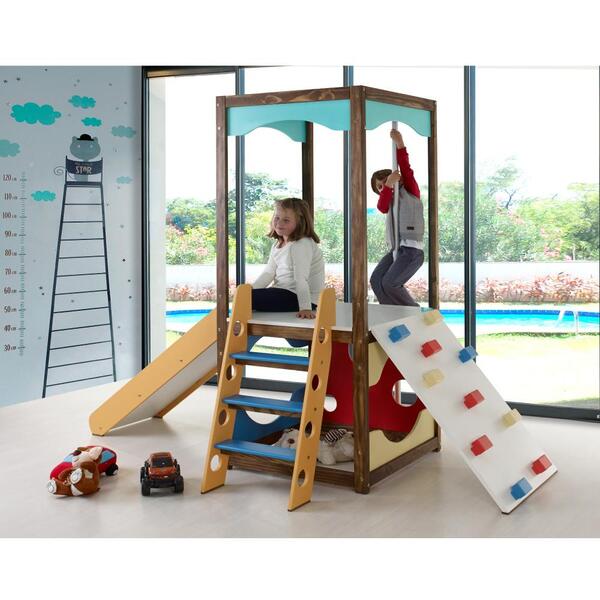 Torre Playground Para Brinquedoteca Ii Com Multibrinquedos Ca