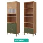 Torre Quente 100%mdf 70cm 1 Nicho Para Forno 3 Portas 1 Em Vi