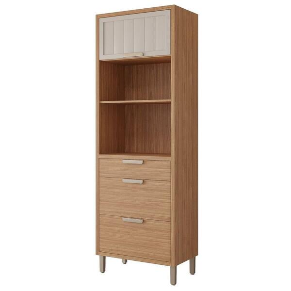 Torre Quente 100%mdf 70cm 2 Nichos Para Forno 2 Portas E 2 Ga