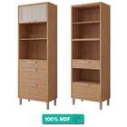 Torre Quente 100%mdf 70cm 2 Nichos Para Forno 2 Portas E 2 Ga