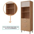 Torre Quente 100%mdf 70cm 2 Nichos Para Forno 2 Portas E 2 Ga