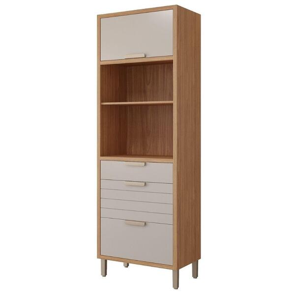 Torre Quente 100%mdf 70cm 2 Nichos Para Forno 2 Portas E 2 Ga