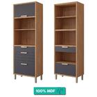 Torre Quente 100%mdf 70cm 2 Nichos Para Forno 2 Portas E 2 Ga