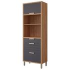 Torre Quente 100%mdf 70cm 2 Nichos Para Forno 2 Portas E 2 Ga