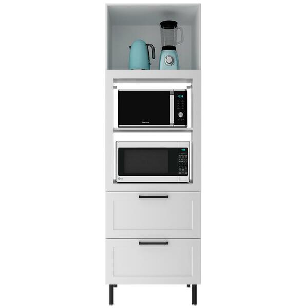 Torre Quente 1 Porta 2 Gavetas 222x70 Cm Mdf Cz3306 Tecno Mob