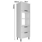 Torre Quente 1 Porta 2 Gavetas 222x70 Cm Mdf Cz3306 Tecno Mob