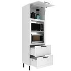 Torre Quente 1 Porta 2 Gavetas 222x70 Cm Mdf Cz3306 Tecno Mob