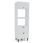 Torre Quente 1 Porta 2 Gavetas 2 Nichos Para Forno Pérola Yes