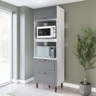 Torre Quente 1 Porta 2 Gavetas 2 Nichos Para Forno Pérola Yes