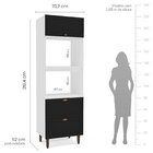 Torre Quente 1 Porta 2 Gavetas 2 Nichos Para Forno Pérola Yes