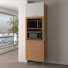 Torre Quente 1 Porta 2 Gavetas Cz3142 Freijó/branco - Tecno M