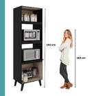 Torre Quente 2 Fornos Atlanta Carraro Preto Touch